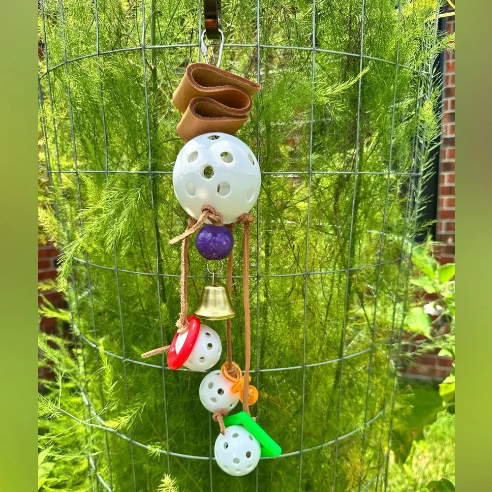 Interactive Hanging Bird Toy with Bell